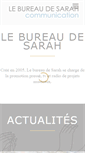 Mobile Screenshot of lebureaudesarah.com
