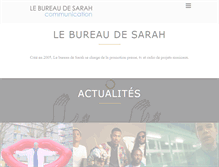 Tablet Screenshot of lebureaudesarah.com
